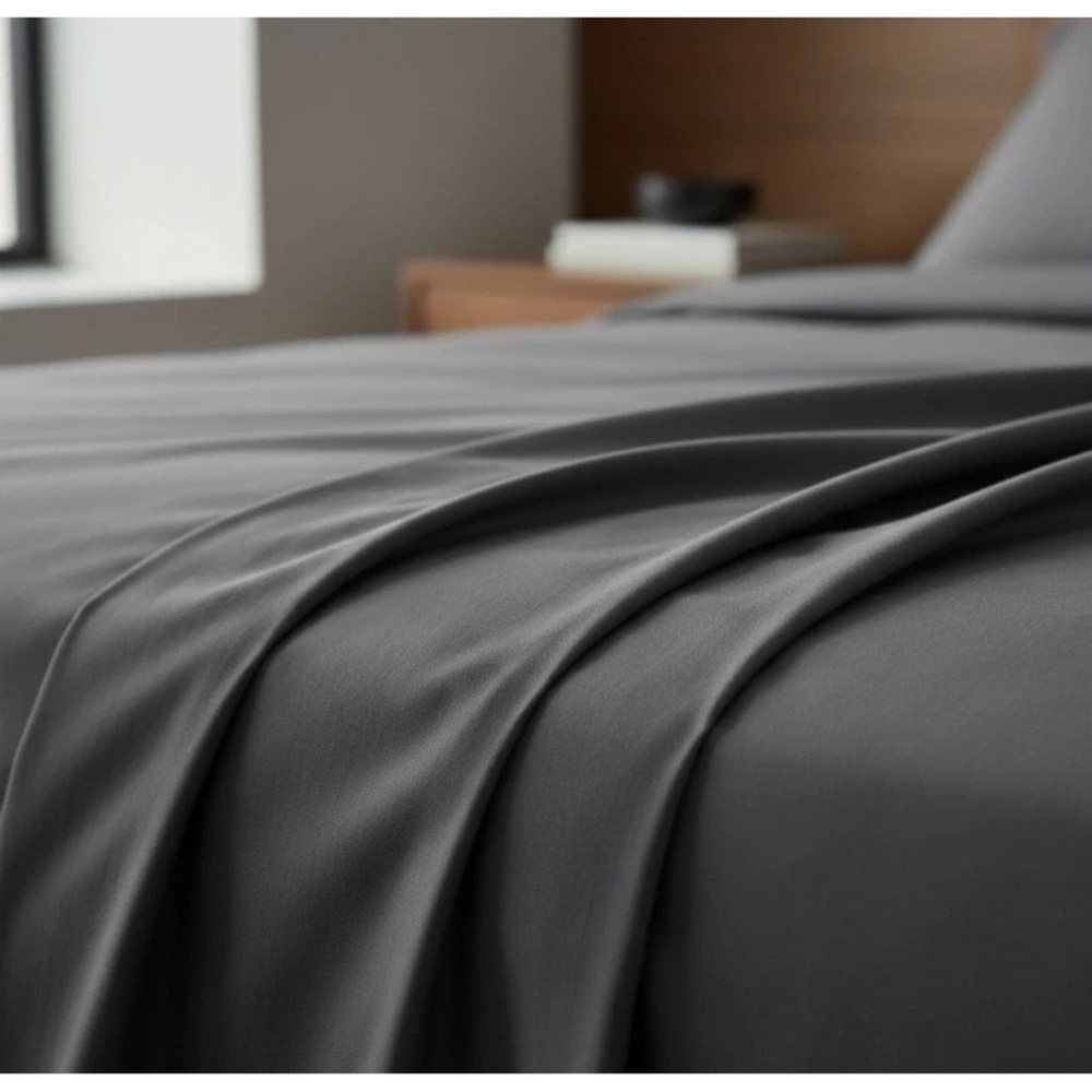 Cloudscape Linen Luxury Full Sheet Set 100% Egyptian Cotton 1000 Thread C. Gray - Picture 2 of 5